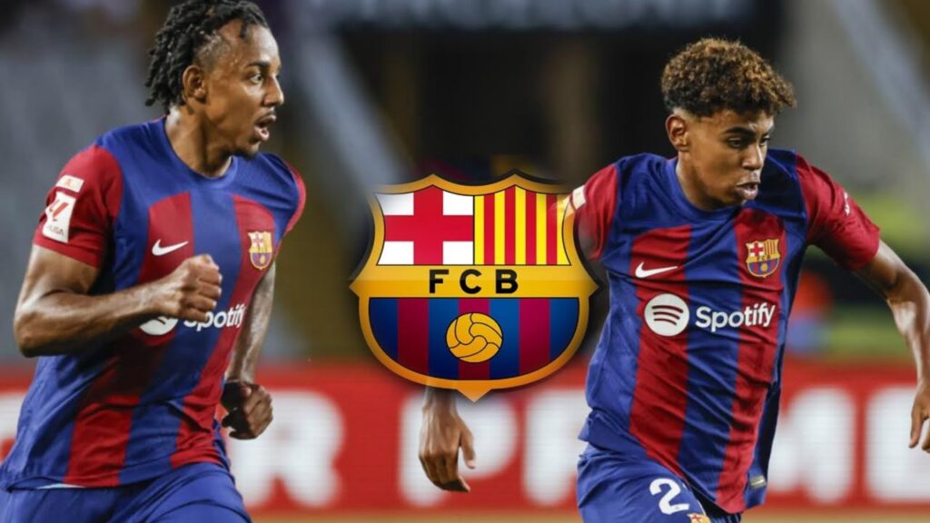 🚨 Lamine Yamal frappe Jules koundé