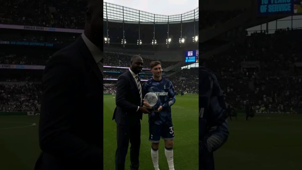 TEN YEARS OF BEN DAVIES: The Spurs Defender Presented With An Award by Ledley King