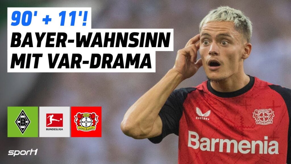 Borussia Mönchengladbach - Bayer 04 Leverkusen | Bundesliga Tore und Highlights 1. Spieltag