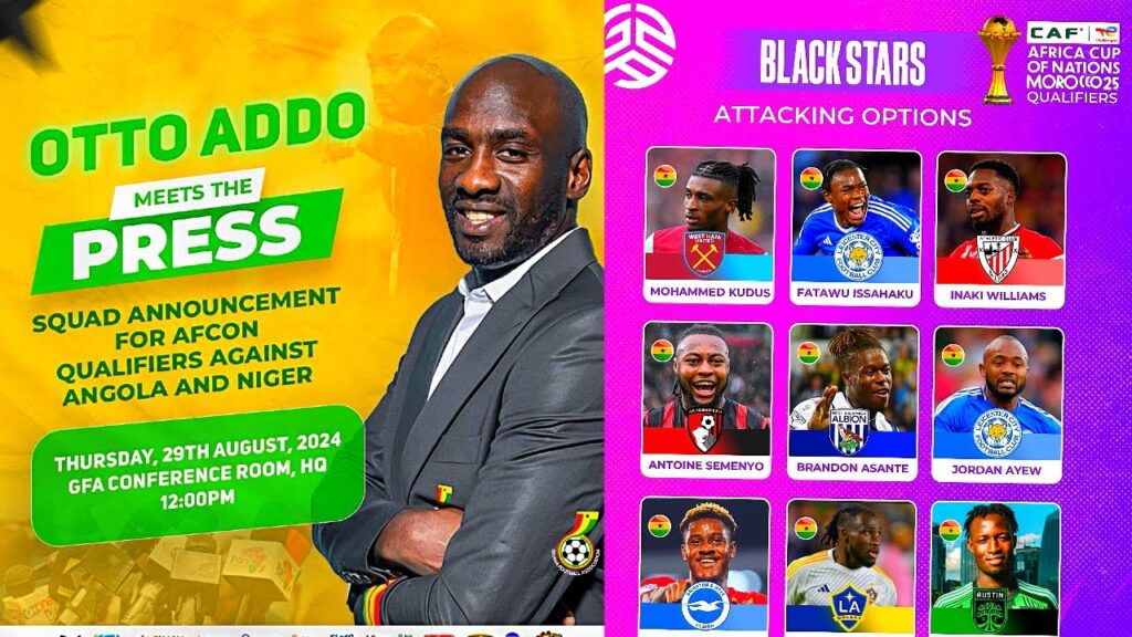 BREAKING🇬🇭: Otto Addo To Finally Announce This Black Stars Squad For AFCON QUALIFIERS, Kudus, Partey
