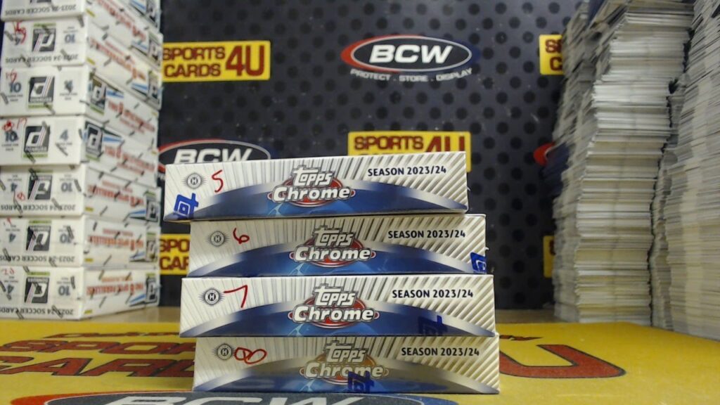 2023-24 Topps Chrome UEFA Club Competitions Soccer 4 Box Team Break #8 (8-27-24)