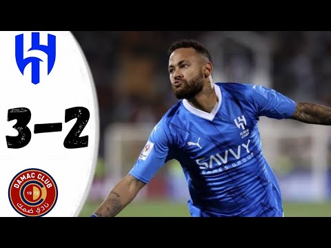 Al Hilal 3 vs 2 Damac | Highlights | Aleksandar Mitrović 2 goal | 2024