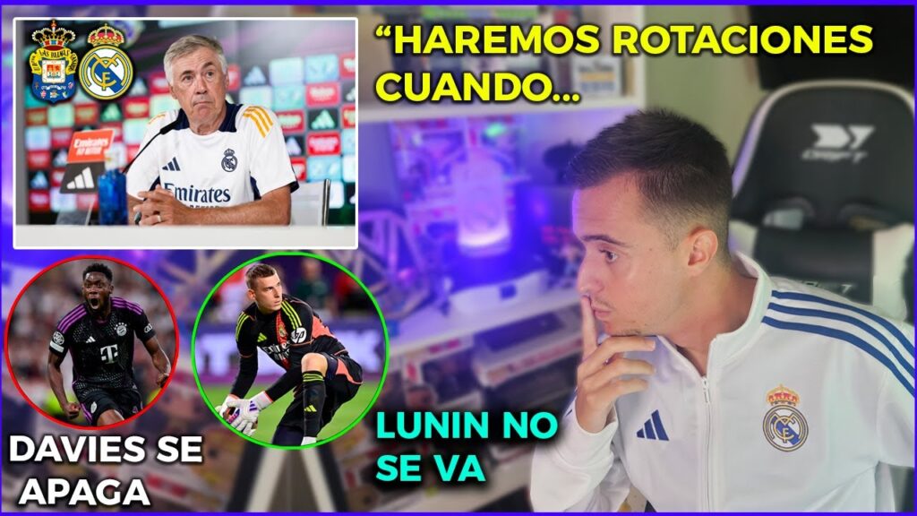 🚨DAVIES se QUEDA en el BAYERN | 🎙RUEDA de PRENSA ANCELOTTI vs LAS PALMAS |  ✅️LUNIN se IRÁ GRATIS