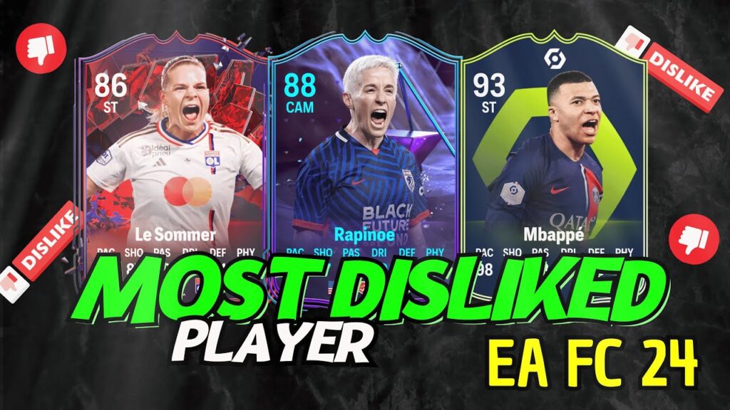 FIFA 24 Ranking The Most Disliked Player in FC 24 ⭐ EA FC 24 Ultimate Team 😱 ft. Mbappe, Kerr, ...