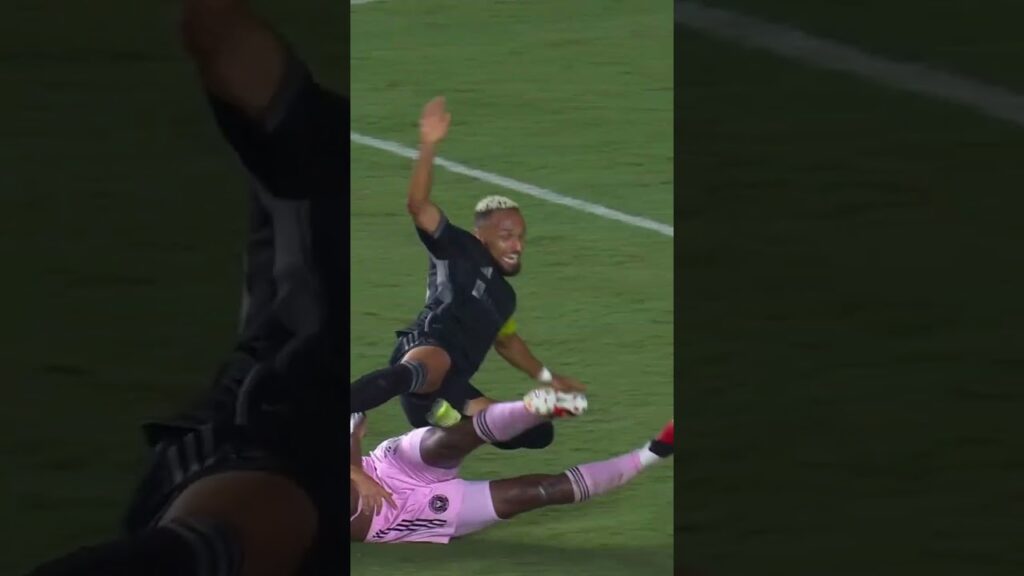 INTER MIAMI DEFENDER MILLER TACKLE #intermiami #messi #leomessi #leo