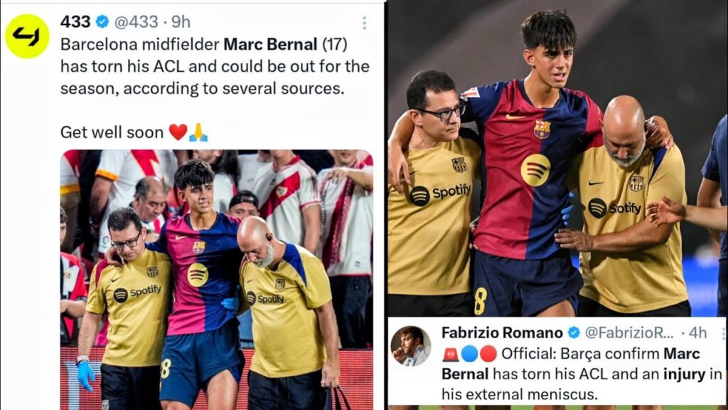 World Famous reactions on Marc Bernal injury vs Rayo Vallecano