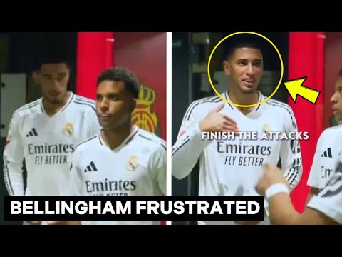 Jude Bellingham Frustrated in Tunnel With Kylian Mbappe, Vinicius jr! Tunnel Footage’s