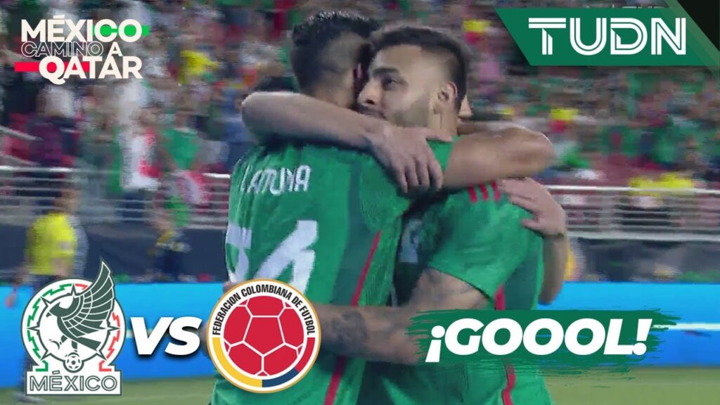 ¡GOOL de México! Lo clavó Alexis Vega | México 1-0 ColombIa | Amistoso Internacional 2022 | TUDN