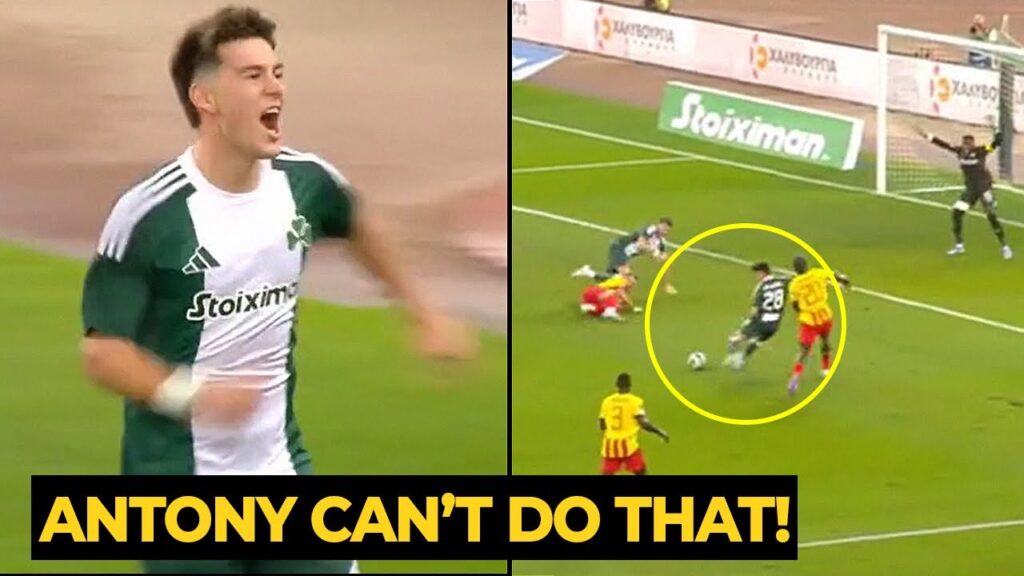 Pellistri emotional celebration after scored FIRST GOAL helping Panathinaikos win in last night game