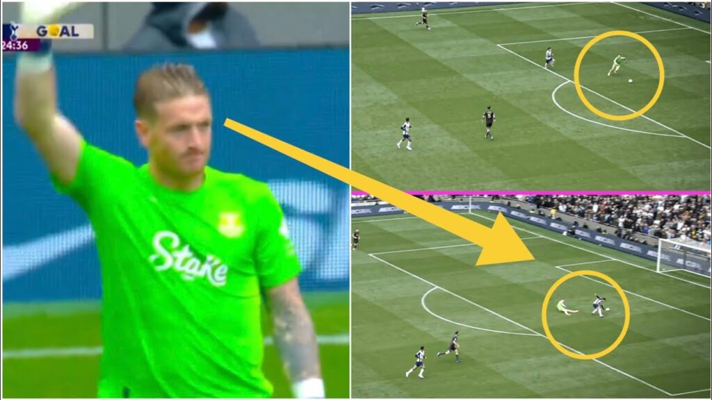 Everton goalkeeper Jordan Pickford Huge Error vs Tottenham | Son Heung-min goal |Tottenham Everton