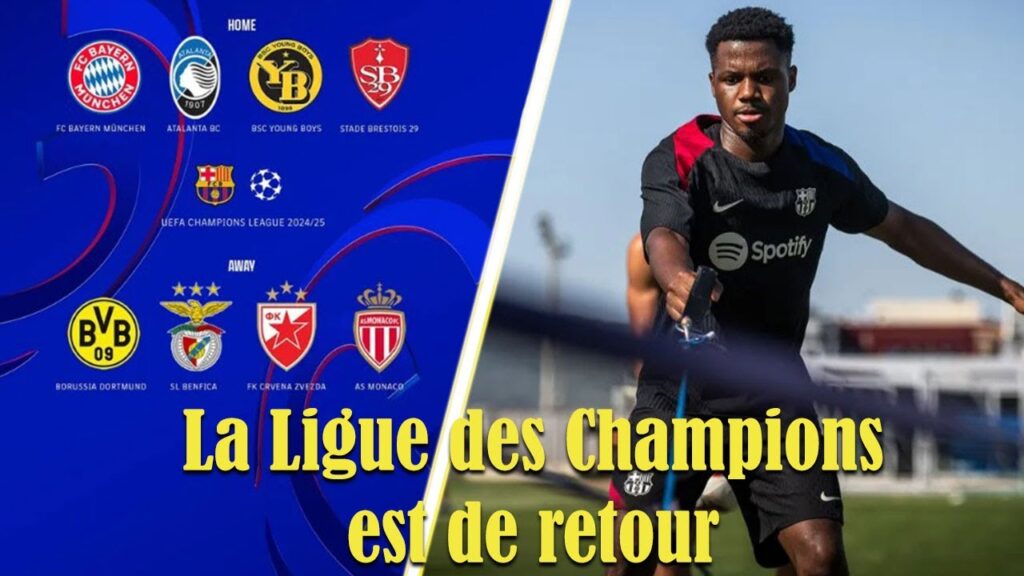 ✅Tirage Ligue des Champions FC Barcelone💙❤️Ansu Fati Bientôt de Retour. La Liga J-3  Résumé complet