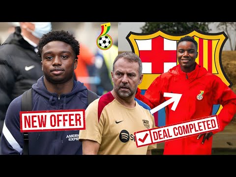 EXCL🇬🇭 BARCELONA SIGN GHANAIAN RB…TARIQ LAMPTEY TRANSFER…NEW BLACK STARS DEFENDER NEWS
