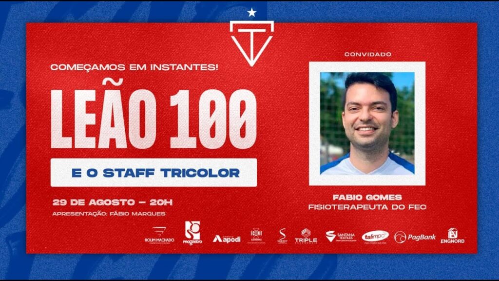 LEÃO 100 E O STAFF TRICOLOR | FÁBIO GOMES (FISIOTERAPEUTA DO FEC) | RÁDIO LEÃO 100/TV LEÃO