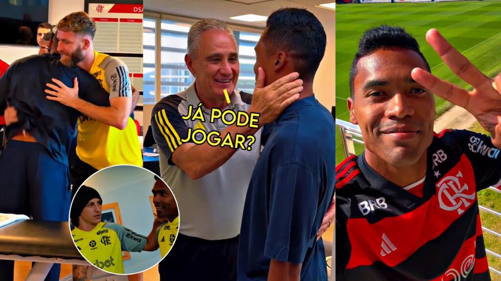 BASTIDORES DA CHEGADA DO ALEX SANDRO NO CT DO FLAMENGO! ENCONTROU OS JOGADORES E O TITE