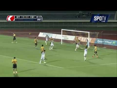 150610 Chungju Hummel 1 - 2 Seoul E-Land FC Joo Min kyu Goal