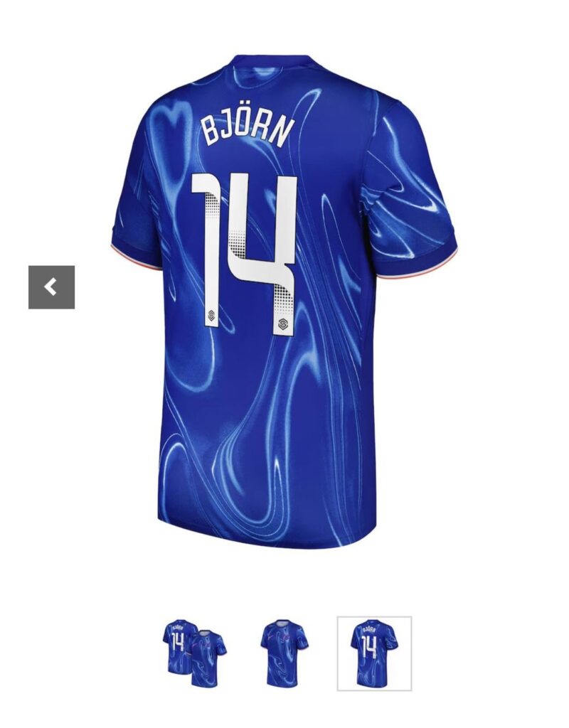 Ordered my first women’s football shirt..