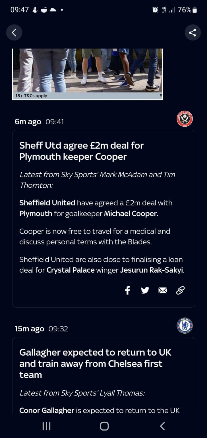 Cooper Deal Agreed & Rak Sakyi close