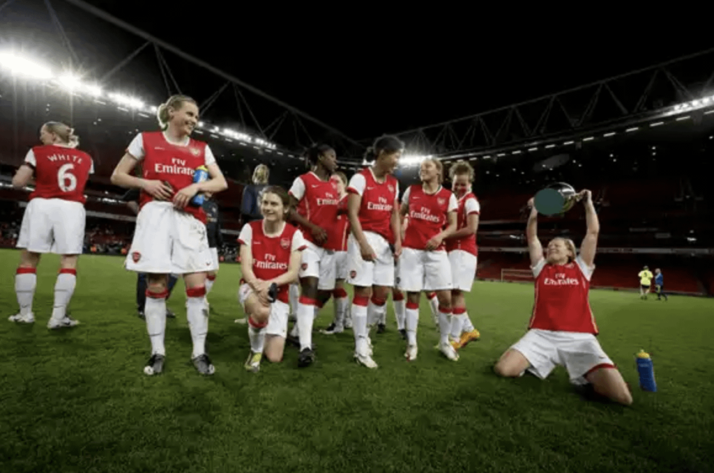 Celebrating the 2008 Premier League win