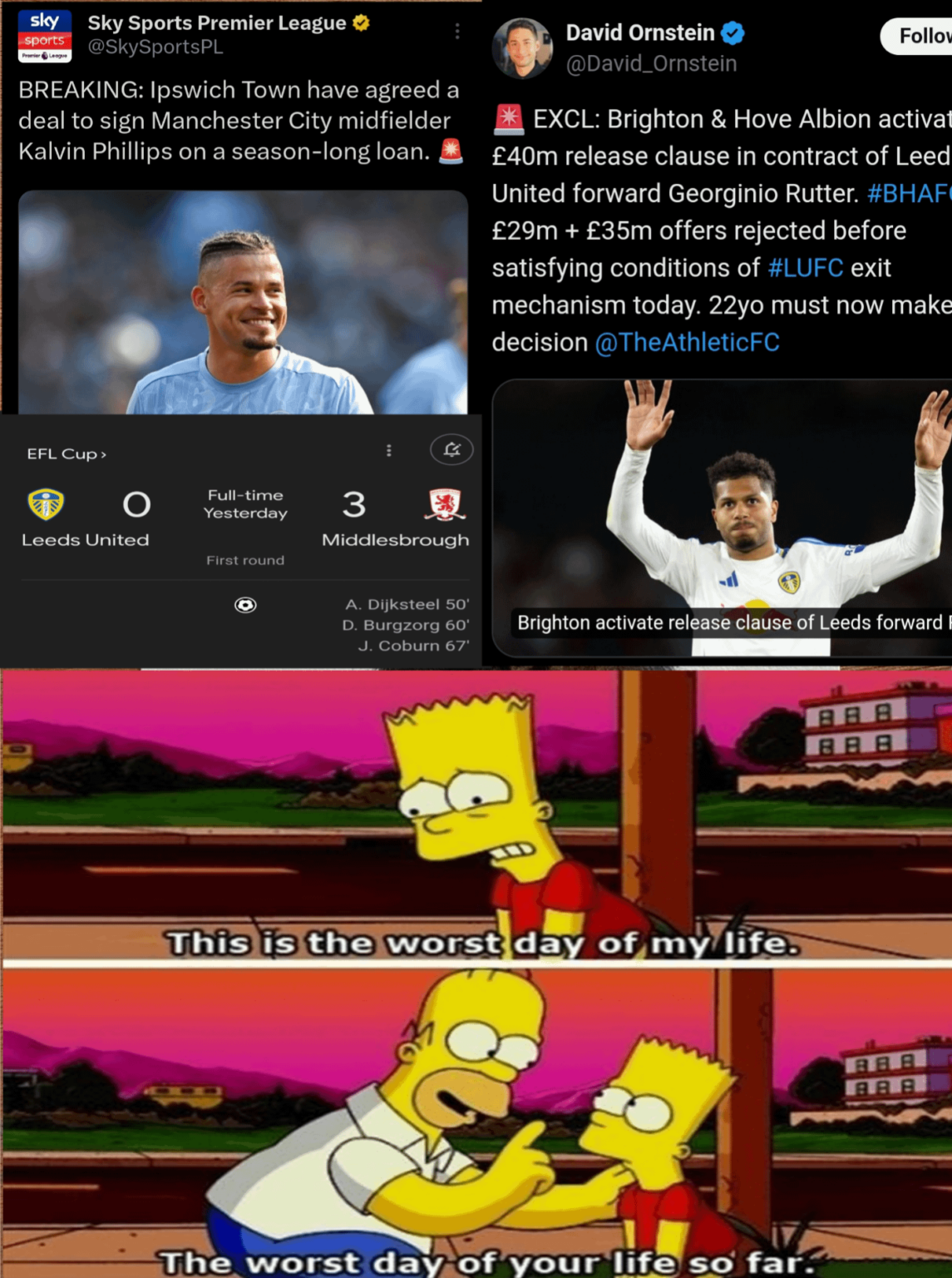 Every Leeds fan this morning