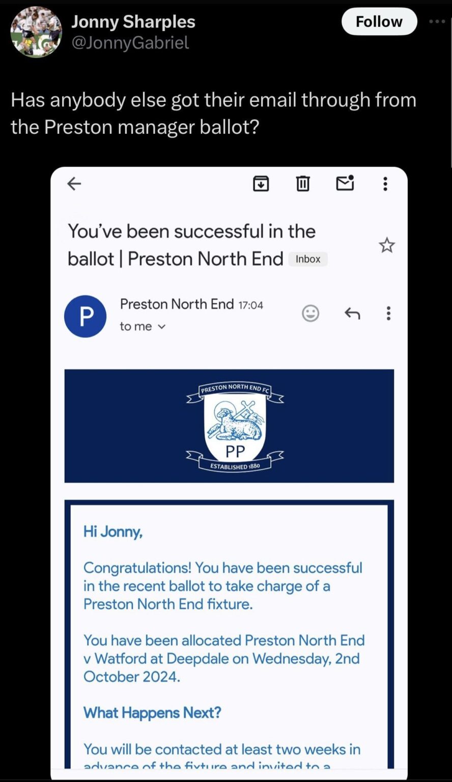 Who will be in charge next week?