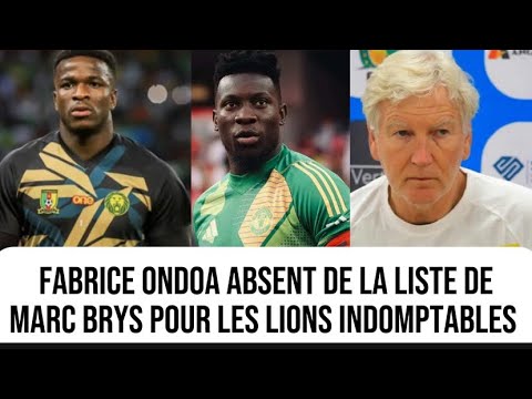 Liste de Marc Brys : Fabrice Ondoa absent des lions indomptables est le meilleur gardien camerounais
