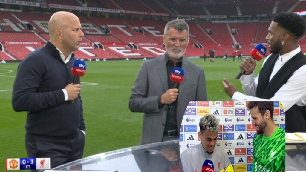 Arne Slot,Luis Diaz & Allison Becker React to Stunning 3-0 Win against Manchester United | PostMatch