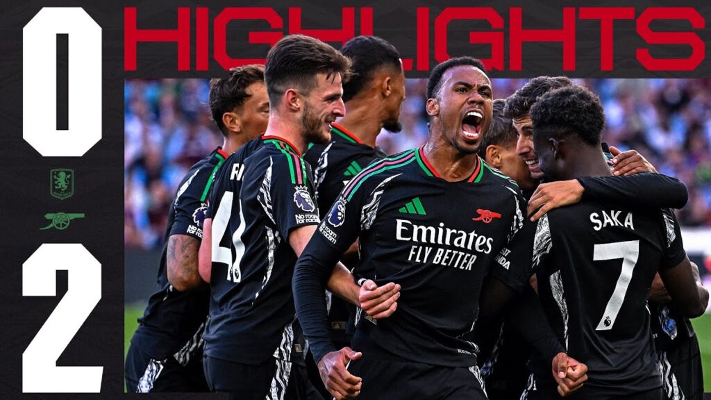 WIN ON THE ROAD! ❤️ | HIGHLIGHTS | Aston Villa v Arsenal (0-2) | Trossard & Partey | Premier League