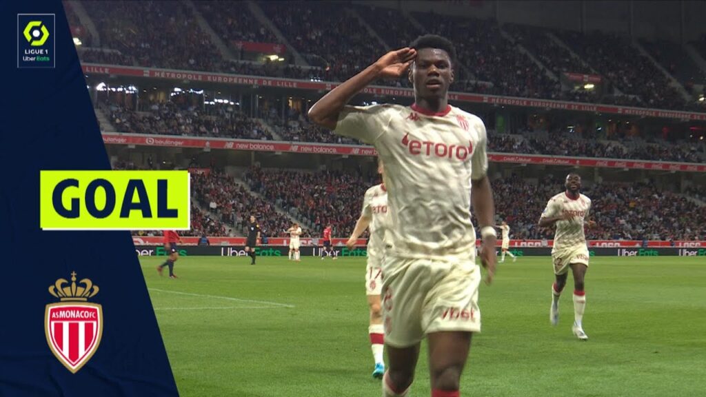 Goal Aurélien TCHOUAMENI (42' - ASM) LOSC LILLE - AS MONACO (1-2) 21/22