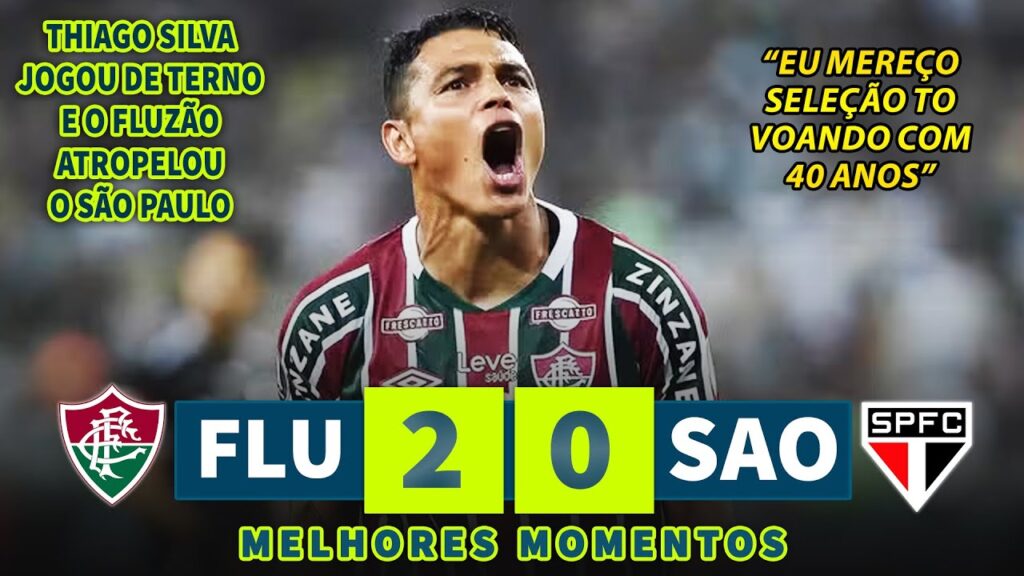 COM THIAGO SILVA FLUZÃO É IMBATÍVEL | Fluminense x São Paulo | Melhores Momentos | Brasileirão 2024