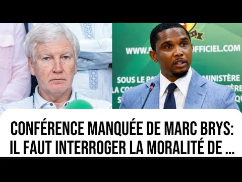 conférence presse Marc Brys : il faut interroger la moralité du sélectionneur de lions indomptables