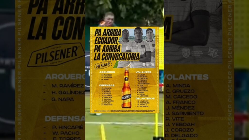 TREMENDA CONVOCATORIA DE BECCACECE PARA ECUADOR vs BRASIL y PERÚ