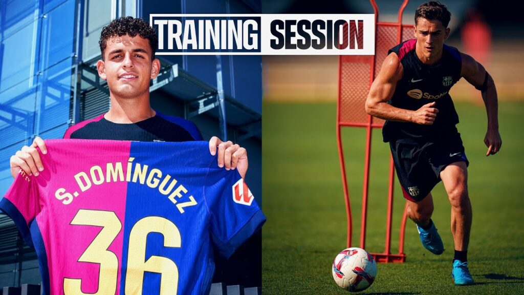 GAVI's IMPRESSIVE PROGRESS & SERGI DOMÍNGUEZ's thoughts on his DEBUT | FC Barcelona training 🔵🔴
