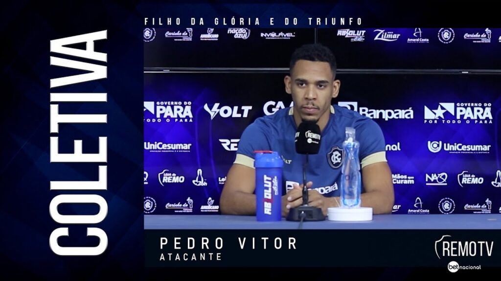 Coletiva com o atacante Pedro Vitor