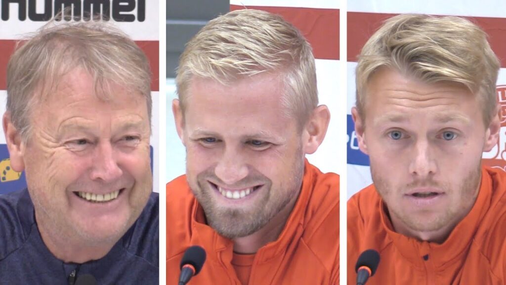 Age Hareide, Simon Kjaer & Kasper Schmeichel Pre-Match Press Conference – Denmark v Wales Age Hareide, Simon Kjaer & Kasper Schmeichel Pre-Match Press Conference - Denmark v Wales