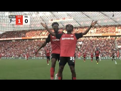 Jeremie Frimpong Goal, Bayer Leverkusen vs RB Leipzig (1-0) All Goals and Extended Highlights