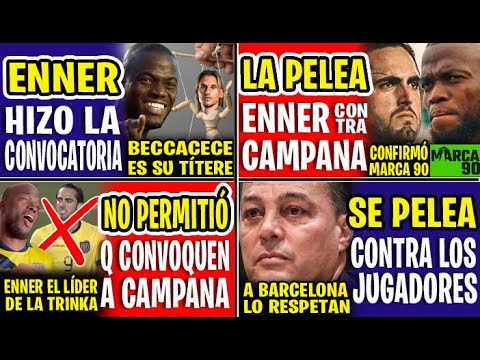 LO CONFIRMÓ ALFARO MORENO! ENNER VALENCIA SE P3L3A CONTRA LEONARDO CAMPANA PARA Q NO JUEGUE N LA TRI