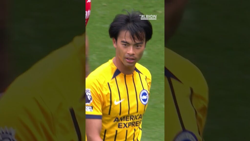 Mitoma's Nutmeg On The Go 🥶 #brightonandhovealbion #arsenal #mitoma