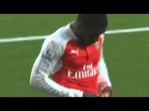 Joel Campbell goal - Arsenal vs Sunderland 1-0 BPL 2015