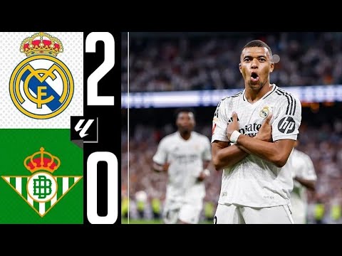 Real Madrid x Real Betis 2-0 Todos os gols e destaques 2024 HD