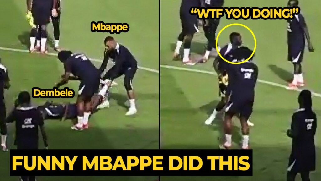 Mbappe trolling Ousmane Dembele in FIRST TRAINING with France team | Football News Today