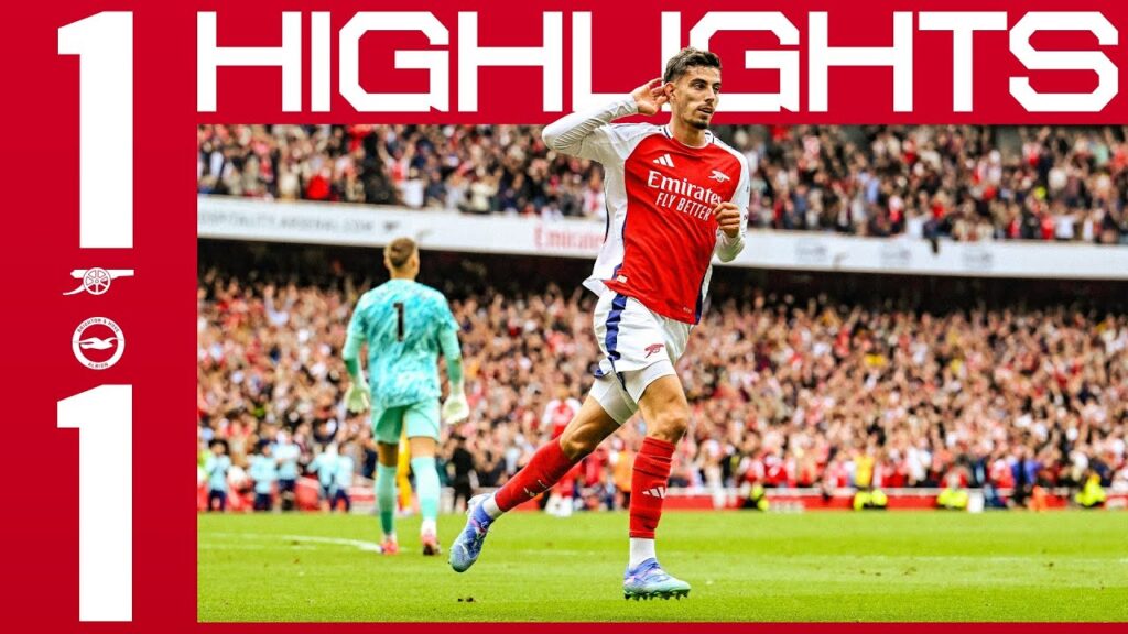 HIGHLIGHTS | Arsenal vs Brighton & Hove Albion (1-1) | Havertz | Premier League