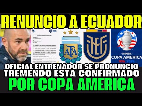 TREMENDO ÚLTIMO MINUTO FÉLIX SÁNCHEZ RENUNCIÓ A ECUADOR TRAS ELIMINACIÓN DE COPA AMÉRICA SORPRENDE