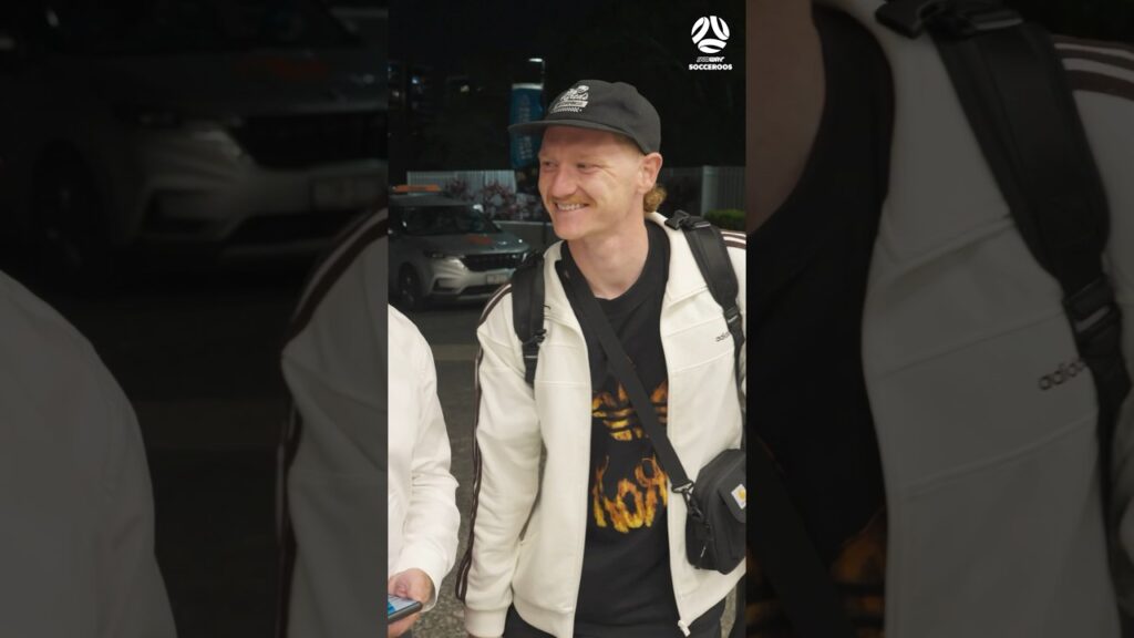 Kye Rowles coincidentally reunites with U13 coach 🤯 #socceroos #football #shorts