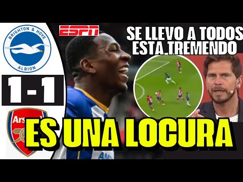 BRUTAL PARTIDAZO PERVIS ESTUPIÑÁN HIZO GRAN JUGADA DE GOL CON TREMENDO NIVEL SE LOS LLEVÓ SORPRENDE
