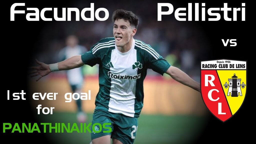 Facundo Pellistri scores his 1st ever goal for Panathinaikos vs. RC Lens | 29.08.24