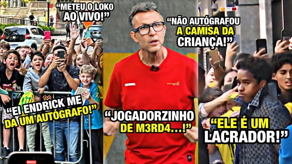NET0 METE O LOK0 E DET0NA ENDRICK E ÉDER MILITAO APÓS JOGADORES NÃO DAREM AUTÓGRAFO PARA CRIANÇA