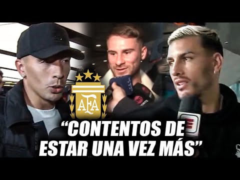 🚨Las palabras de Mac allister, Lisandro Martinez y de Leandro Martinez tras su arribo al pais