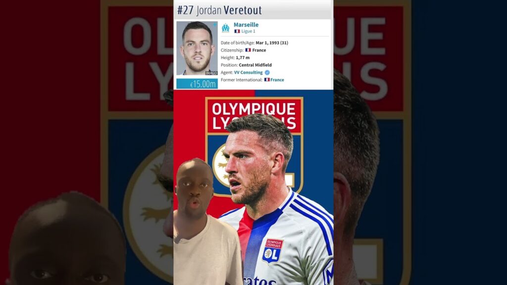 Jordan Veretout à l’OL! #olympiquelyonnais #oL #lyon #lyonnais #lyonnaise #ligue1 #ligue1ubereats