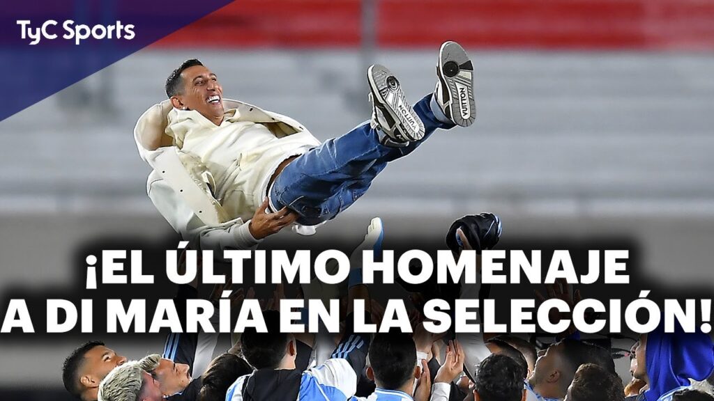EL HOMENAJE A ÁNGEL DI MARÍA EN LA PREVIA DE ARGENTINA VS CHILE