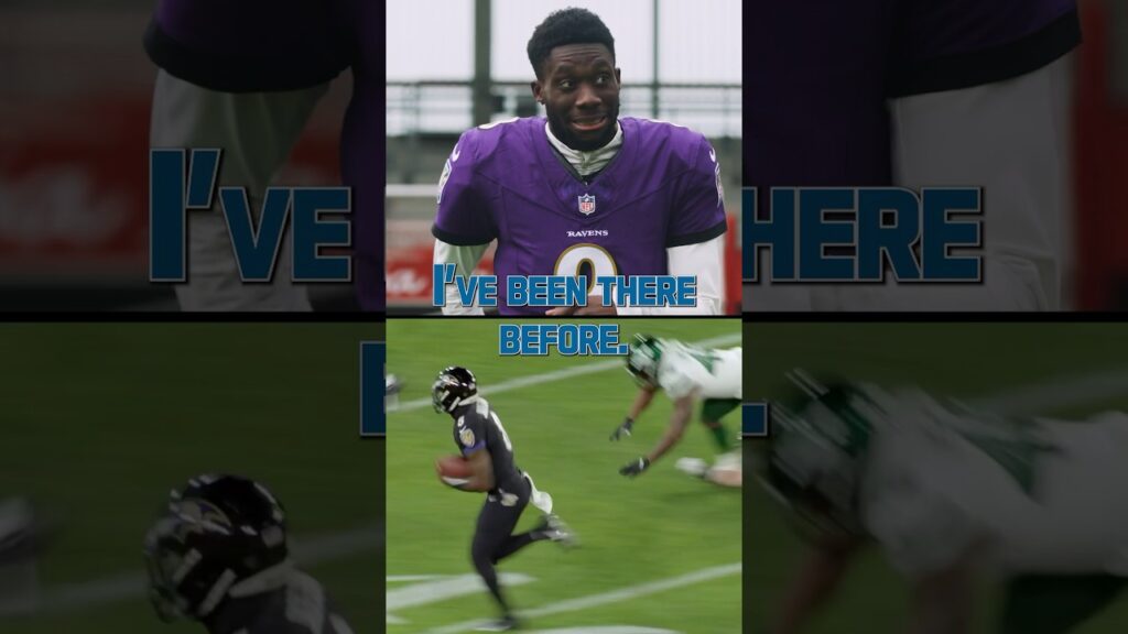 Lamar tries explaining the game to @alphonsodavies 😂